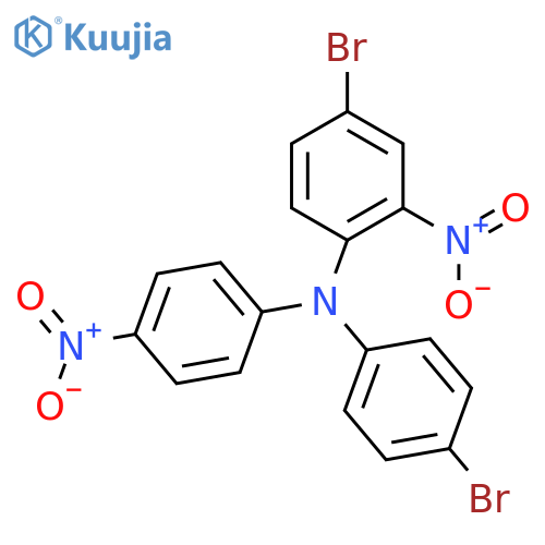 Benzenamine, 4-bromo-N-(4-bromophenyl)-2-nitro-N-(4-nitrophenyl)- structure