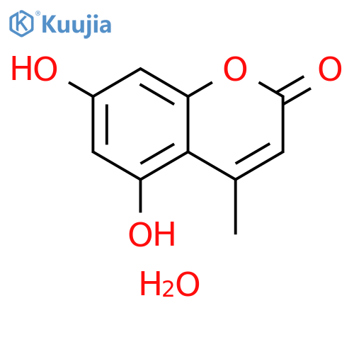 5,7-Dihydroxy-4-methyl-2H-chromen-2-one Monohydrate structure