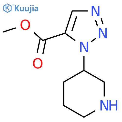 methyl 1-(piperidin-3-yl)-1H-1,2,3-triazole-5-carboxylate structure