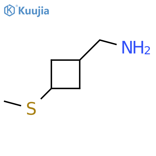 3-(methylsulfanyl)cyclobutylmethanamine structure