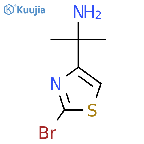 2-(2-bromo-1,3-thiazol-4-yl)propan-2-amine structure