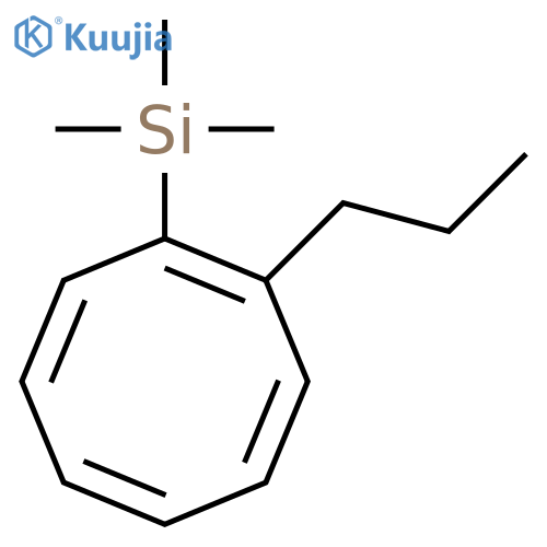 Silane, trimethyl(2-propyl-1,3,5,7-cyclooctatetraen-1-yl)- structure