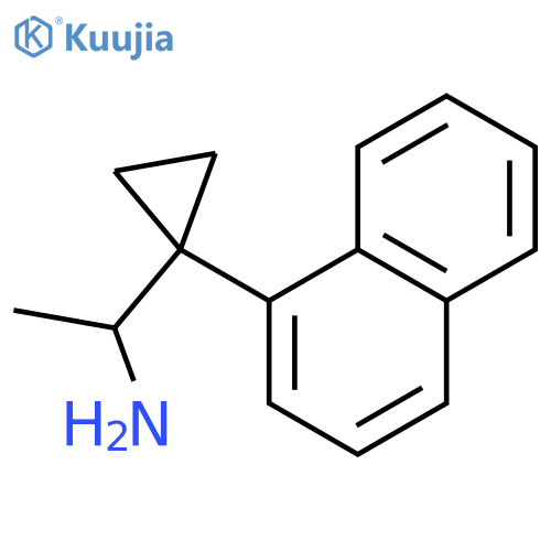 1-1-(naphthalen-1-yl)cyclopropylethan-1-amine structure