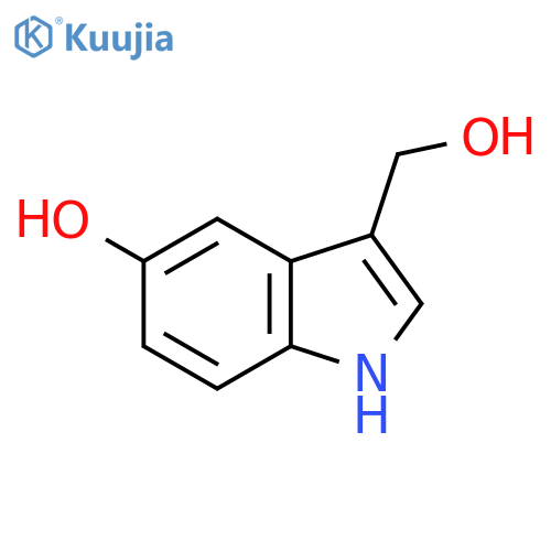 1H-Indole-3-methanol, 5-hydroxy- structure