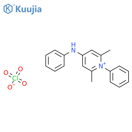 Pyridinium, 2,6-dimethyl-1-phenyl-4-(phenylamino)-, perchlorate structure