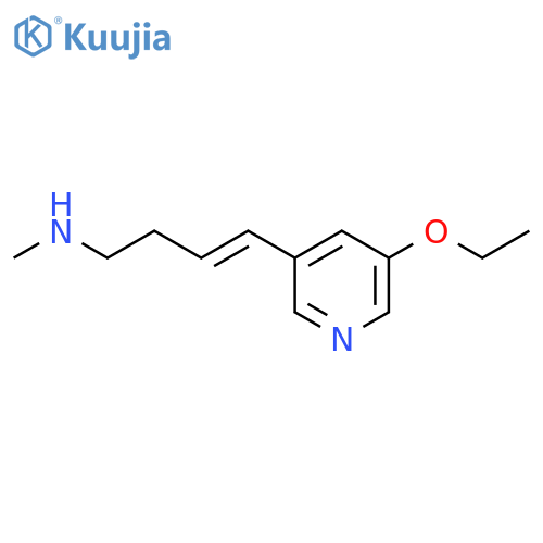 3-Buten-1-amine,4-(5-ethoxy-3-pyridinyl)-N-methyl-, (3E)- structure