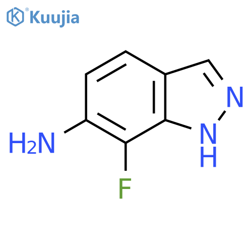 7-fluoro-1H-indazol-6-amine structure