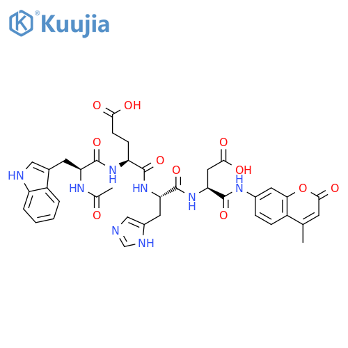 Ac-Trp-Glu-His-Asp-AMC structure