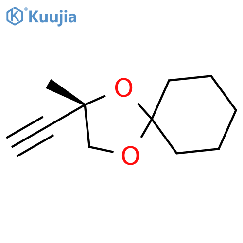 1,4-Dioxaspiro[4.5]decane, 2-ethynyl-2-methyl-, (S)- structure