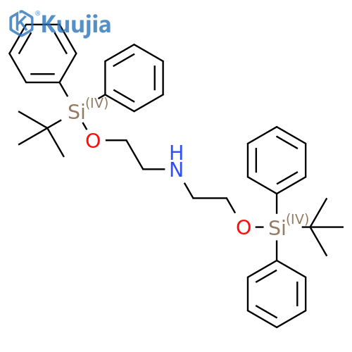 Bis(2-((tert-butyldiphenylsilyl)oxy)ethyl)amine structure