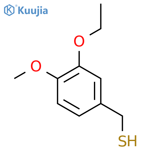(3-ethoxy-4-methoxyphenyl)methanethiol structure