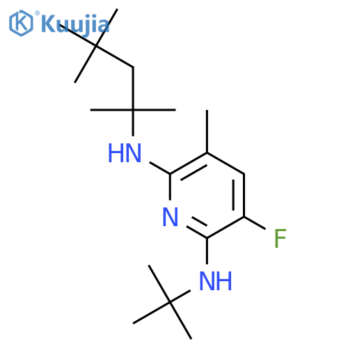 2,6-PYRIDINEDIAMINE, N2-(1,1-DIMETHYLETHYL)-3-FLUORO-5-METHYL-N6-(1,1,3,3-TETRAMETHYLBUTYL)- structure