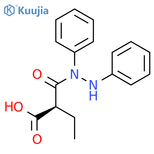 Propanedioic acid, ethyl-, mono(1,2-diphenylhydrazide), (R)- structure