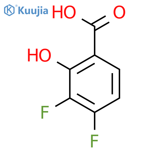3,4-Difluoro-2-hydroxybenzoic acid structure