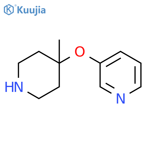 3-(4-methylpiperidin-4-yl)oxypyridine structure