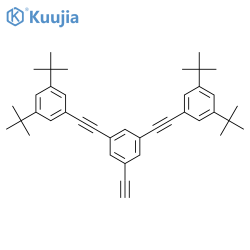 Benzene, 1,3-bis[[3,5-bis(1,1-dimethylethyl)phenyl]ethynyl]-5-ethynyl- structure