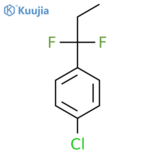 1-chloro-4-(1,1-difluoropropyl)benzene structure