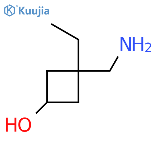 3-(Aminomethyl)-3-ethylcyclobutan-1-ol structure