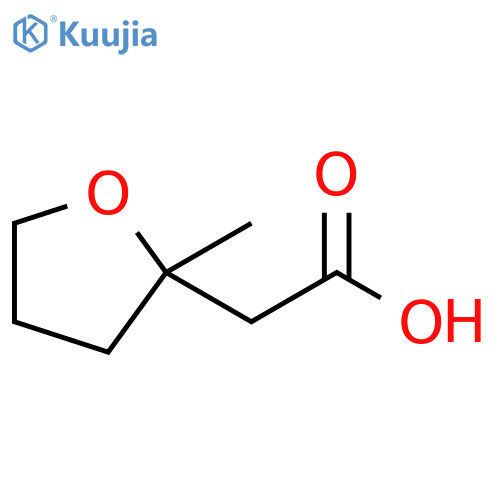 2-Furanacetic acid, tetrahydro-2-methyl- structure