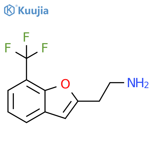 2-[7-(Trifluoromethyl)-1-benzofuran-2-yl]ethan-1-amine structure
