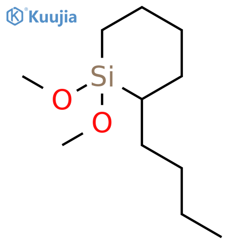 Silacyclohexane, 2-butyl-1,1-dimethoxy- structure