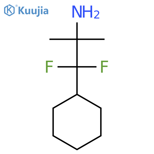 1-Cyclohexyl-1,1-difluoro-2-methylpropan-2-amine structure