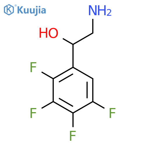 2-amino-1-(2,3,4,5-tetrafluorophenyl)ethan-1-ol structure