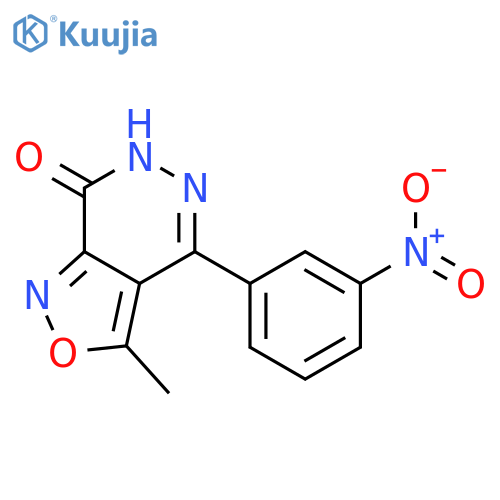 3-Methyl-4-(3-nitrophenyl)isoxazolo[3,4-d]pyridazin-7(6H)-one structure