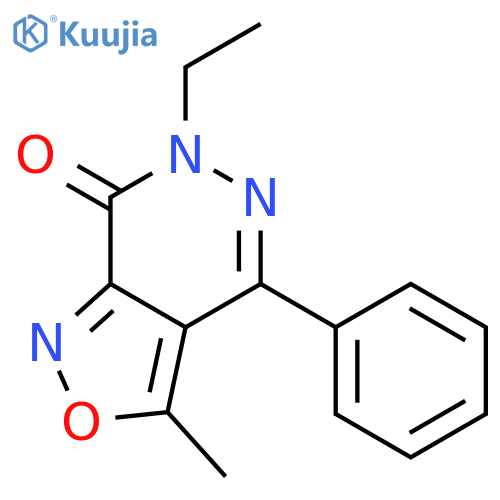 6-ethyl-3-methyl-4-phenylisoxazolo[3,4-d]pyridazin-7(6H)-one structure