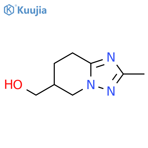 (2-Methyl-5,6,7,8-tetrahydro-[1,2,4]triazolo[1,5-a]pyridin-6-yl)methanol structure