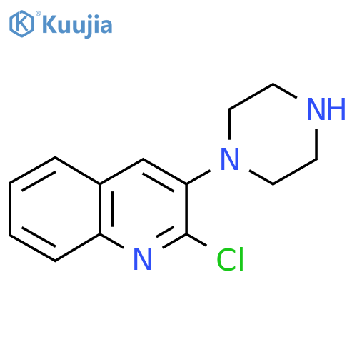 2-Chloro-3-(piperazin-1-yl)quinoline structure