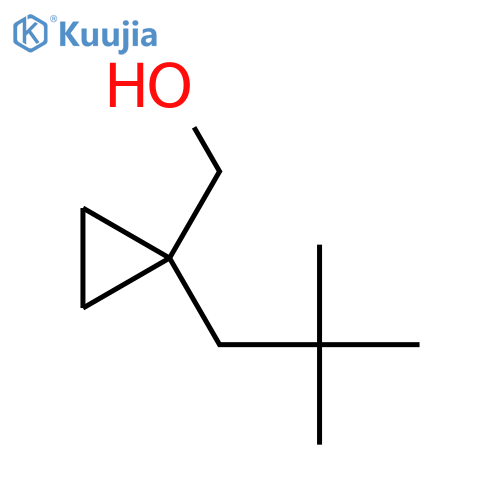 1-(2,2-dimethylpropyl)cyclopropylmethanol structure