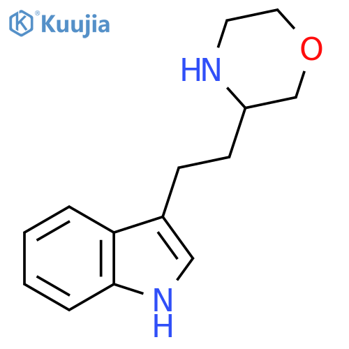 3-2-(morpholin-3-yl)ethyl-1H-indole structure