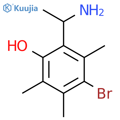 2-(1-Aminoethyl)-4-bromo-3,5,6-trimethylphenol structure