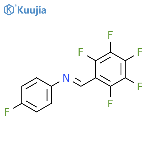 Benzenamine, 4-fluoro-N-[(pentafluorophenyl)methylene]-, (E)- structure