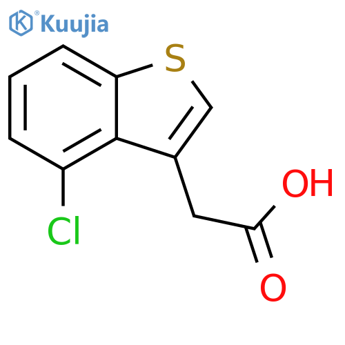 2-(4-chloro-1-benzothiophen-3-yl)acetic acid structure