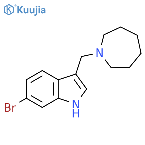 3-(Azepan-1-ylmethyl)-6-bromo-1h-indole structure
