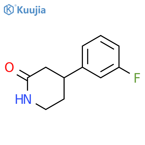 4-(3-fluorophenyl)piperidin-2-one structure