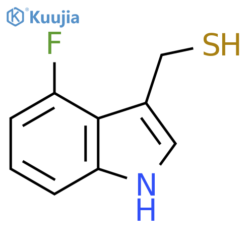 (4-fluoro-1H-indol-3-yl)methanethiol structure