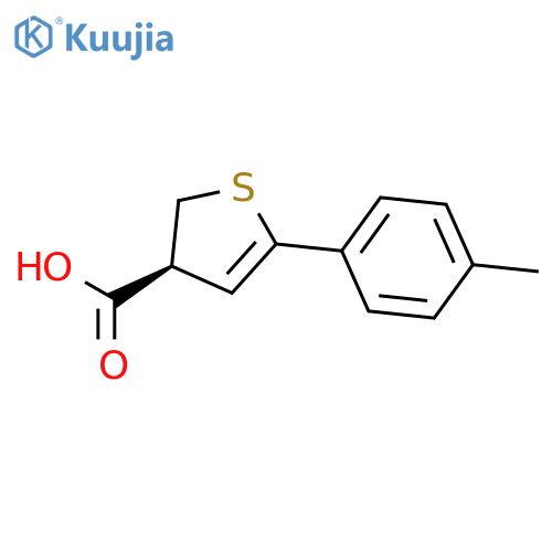 (3S)-5-(4-Methylphenyl)-2,3-dihydrothiophene-3-carboxylic acid structure
