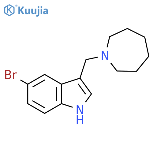 1H-Indole, 5-bromo-3-[(hexahydro-1H-azepin-1-yl)methyl]- structure