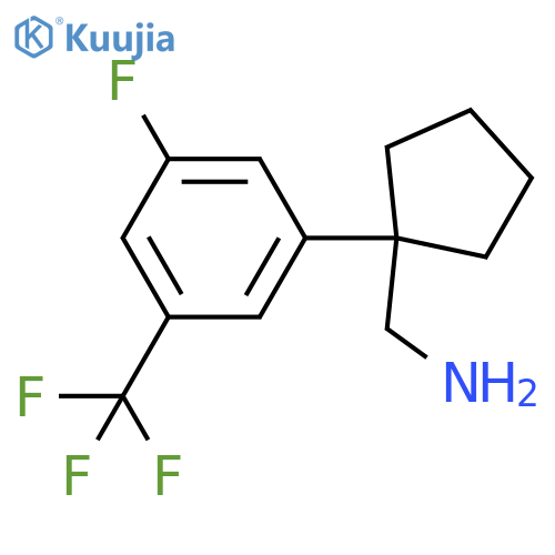 {1-3-fluoro-5-(trifluoromethyl)phenylcyclopentyl}methanamine structure