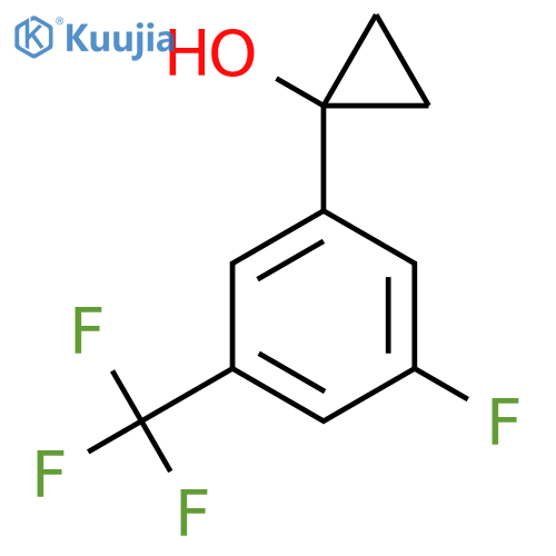 1-3-fluoro-5-(trifluoromethyl)phenylcyclopropan-1-ol structure