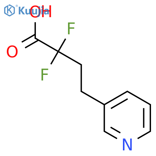 3-Pyridinebutanoic acid, α,α-difluoro- structure