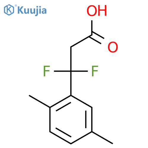 3-(2,5-dimethylphenyl)-3,3-difluoropropanoic acid structure