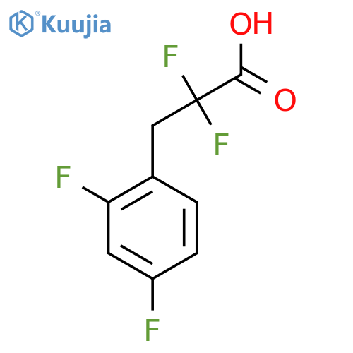 3-(2,4-Difluorophenyl)-2,2-difluoropropanoic acid structure