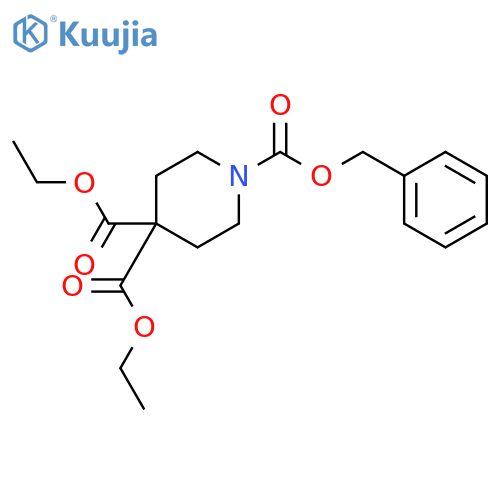 1,4,4-Piperidinetricarboxylic acid, 4,4-diethyl 1-(phenylmethyl) ester structure