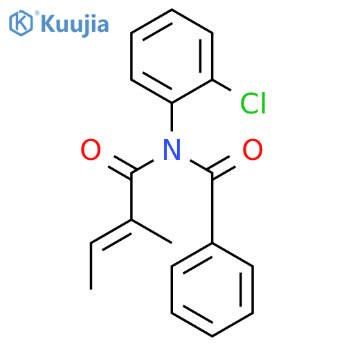 Benzamide, N-(2-chlorophenyl)-N-(2-methyl-1-oxo-2-butenyl)- structure