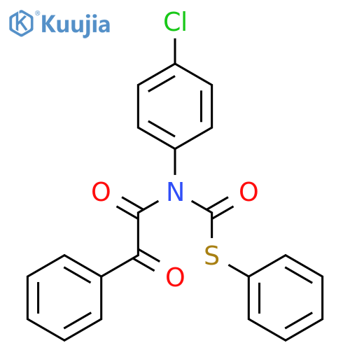 Carbamothioic acid, (4-chlorophenyl)(oxophenylacetyl)-, S-phenyl ester structure