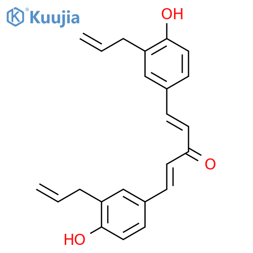 1,4-Pentadien-3-one, 1,5-bis[4-hydroxy-3-(2-propenyl)phenyl]- structure